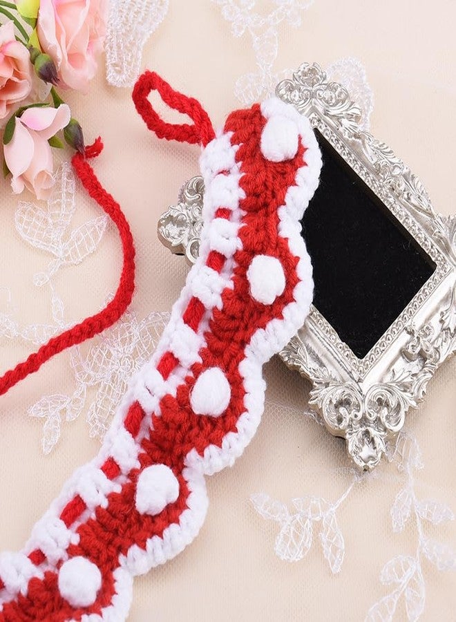 YangQian Small Dog Cat Bib Collar Pet Scarf Bib Small Dog Wedding Christmas Holiday Bandana Cats Birthday Party Outfit Cat Dress Up Accessories Tiny Dogs Neck Decoration Cats Saliva Towel Costume for Dogs Pet - Image 5